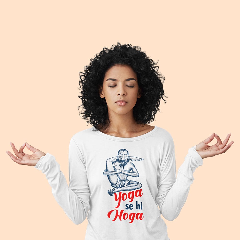 Full Sleeve Yoga T Shirt For Women – Ekchala